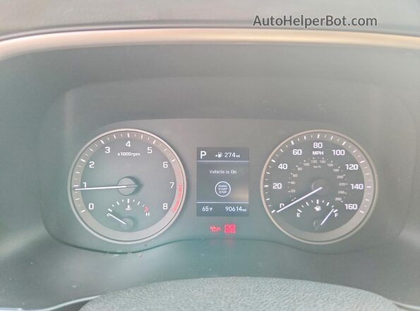 KM8J3CAL5LU129219 2020 HYUNDAI TUCSON Gray Instrument cluster view