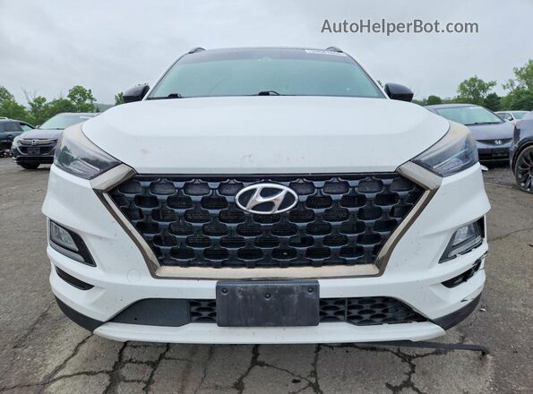 KM8J3CAL6KU971100 2019 HYUNDAI TUCSON White Widok z przodu