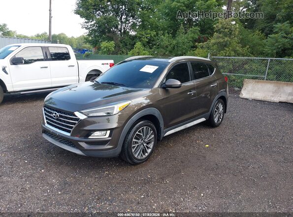 KM8J3CAL6LU166957 2020 HYUNDAI TUCSON Коричневый Передняя левая четверть