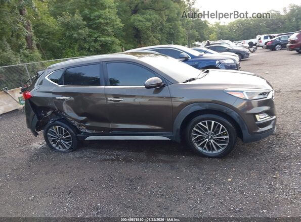 KM8J3CAL6LU166957 2020 HYUNDAI TUCSON Коричневый Вид задней части салона