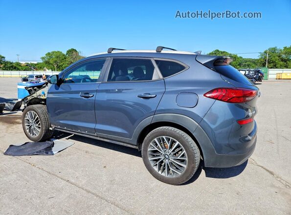 KM8J3CAL6MU342116 2021 HYUNDAI TUCSON Gray Trasero izquierdo