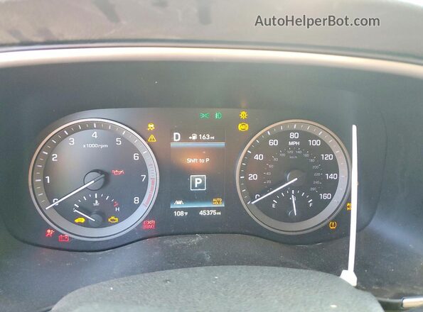 KM8J3CAL6MU352922 2021 HYUNDAI TUCSON Gray ხელსაწყოთა პანელის ხედი