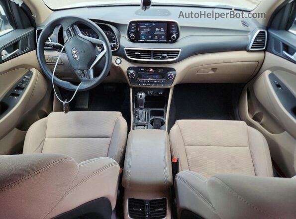 KM8J3CAL7KU058023 2019 HYUNDAI TUCSON White Вид панелі приладів