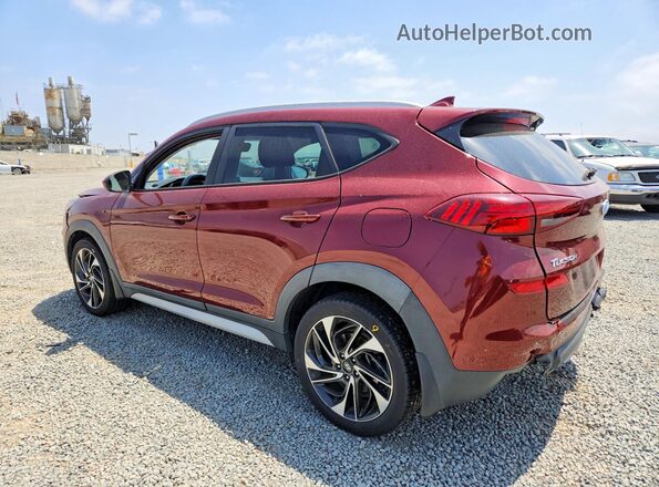 KM8J3CAL7LU151223 2020 HYUNDAI TUCSON Burgundy უკანა მარცხენა