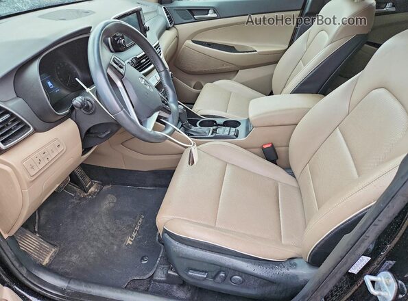 KM8J3CAL8LU138836 2020 HYUNDAI TUCSON Черный Вид салона спереди