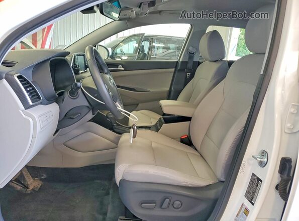 KM8J3CAL8LU183615 2020 HYUNDAI TUCSON White Vista interior delantera