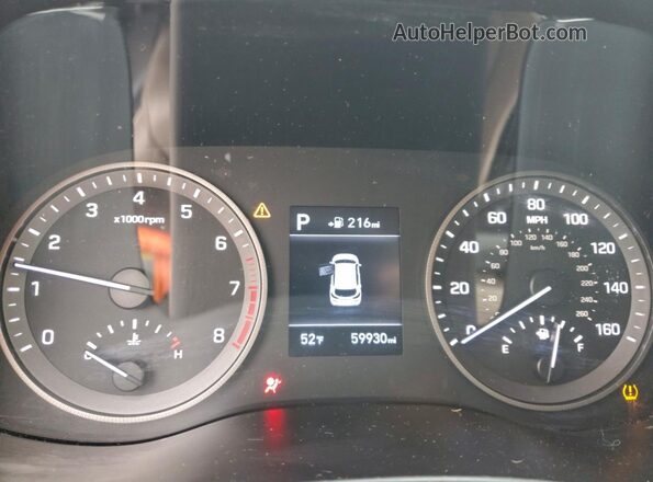 KM8J3CAL8MU407838 2021 HYUNDAI TUCSON Black Вид щитка приладів