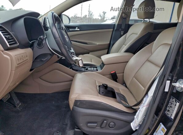 KM8J3CAL8MU407838 2021 HYUNDAI TUCSON Black Вид салону спереду