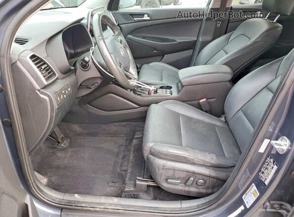 KM8J3CAL9MU384408 2021 HYUNDAI TUCSON Gray წინა სალონის ხედი