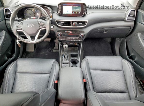 KM8J3CAL9MU384408 2021 HYUNDAI TUCSON Gray წინა პანელის ხედი