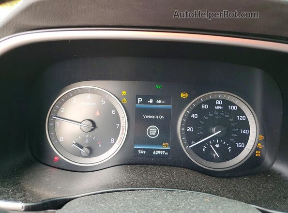 KM8J3CAL9MU384408 2021 HYUNDAI TUCSON Gray ხელსაწყოთა პანელის ხედი