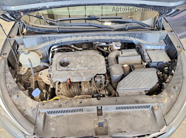 KM8J3CALXJU762862 2018 HYUNDAI TUCSON Gray ძრავის განყოფილების ხედი