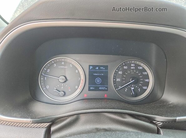 KM8J3CALXKU922952 2019 HYUNDAI TUCSON Black Widok zestawu wskaźników