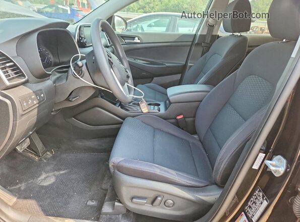 KM8J3CALXKU922952 2019 HYUNDAI TUCSON Black Widok wnętrza z przodu