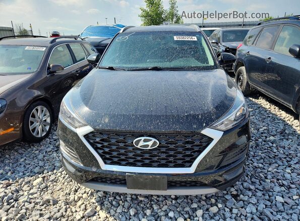KM8J3CALXKU933885 2019 HYUNDAI TUCSON Black Widok z przodu