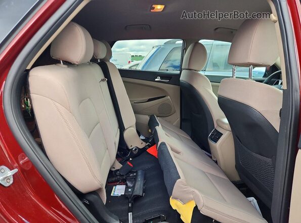 KM8J3CALXLU205145 2020 HYUNDAI TUCSON Red Widok tylnych siedzeń