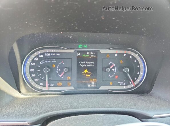 KM8JACAE2NU022817 2022 HYUNDAI TUCSON Черный Вид щитка приборов