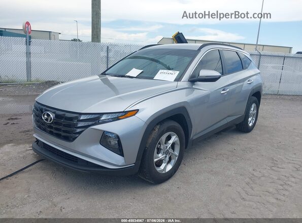 KM8JB3AE1NU080043 2022 HYUNDAI TUCSON Silver Front left