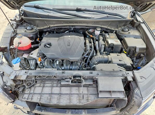 KM8JB3AE4PU227202 2023 HYUNDAI TUCSON Black Vista del compartimento del motor