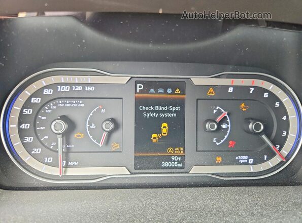 KM8JB3AE4PU227202 2023 HYUNDAI TUCSON Black Vista del cuadro de instrumentos