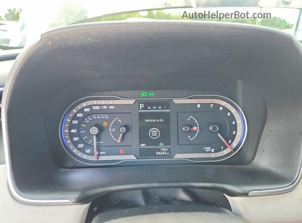 KM8JB3AE8NU075888 2022 HYUNDAI TUCSON Black Սարքավորումների վահանակի տեսք