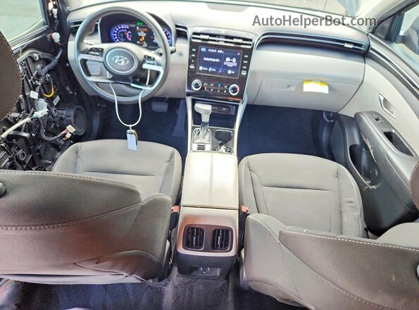KM8JB3AE8NU075888 2022 HYUNDAI TUCSON Black Առջևի վահանակի տեսք
