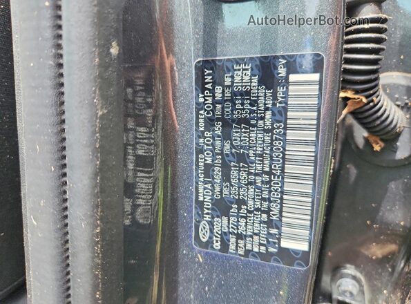 KM8JB3DE4RU308733 2024 HYUNDAI TUCSON Gray Widok naklejki z numerem VIN