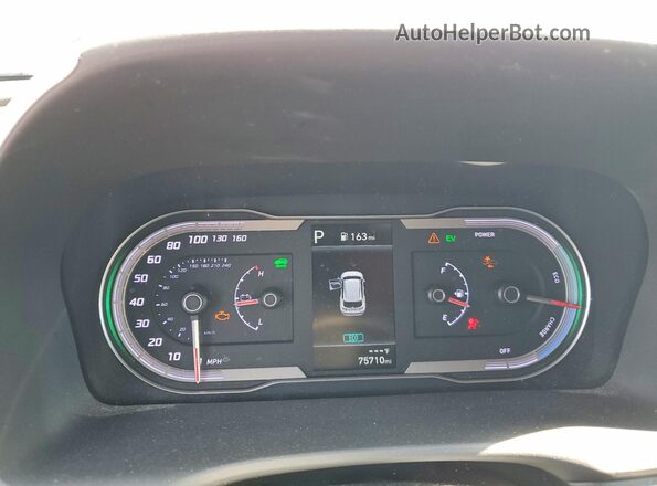 KM8JBCA15NU018772 2022 HYUNDAI TUCSON Black Вид щитка приладів