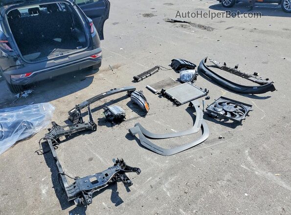 KM8JBCA15NU018772 2022 HYUNDAI TUCSON Black Вид підкапотного простору