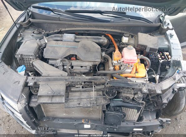 KM8JBCA17NU030258 2022 HYUNDAI TUCSON HYBRID Gray Հետևի տեսք