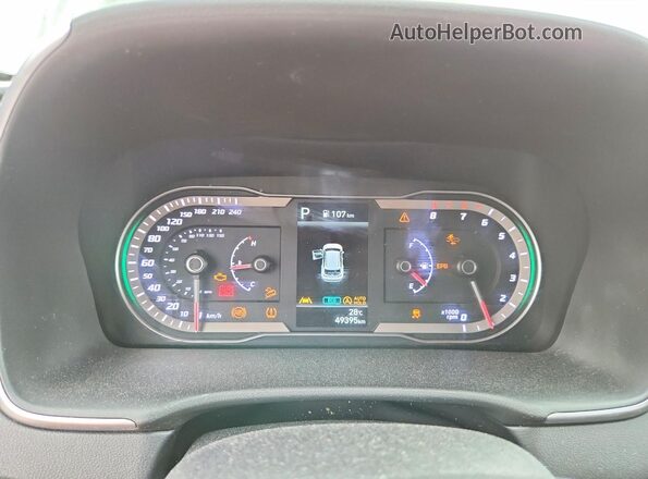 KM8JBCAE4PU229600 2023 HYUNDAI TUCSON Black ხელსაწყოთა პანელის ხედი