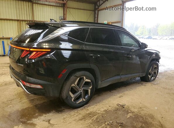 KM8JCCA19NU070466 2022 HYUNDAI TUCSON Black Trasero derecho