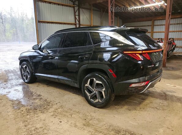 KM8JCCA19NU070466 2022 HYUNDAI TUCSON Black Trasero izquierdo