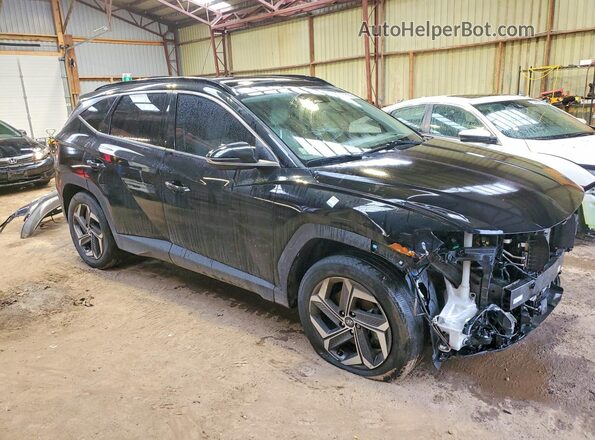 KM8JCCA19NU070466 2022 HYUNDAI TUCSON Black Delantero derecho
