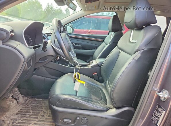 KM8JCCAE2NU162277 2022 HYUNDAI TUCSON Gray წინა სალონის ხედი