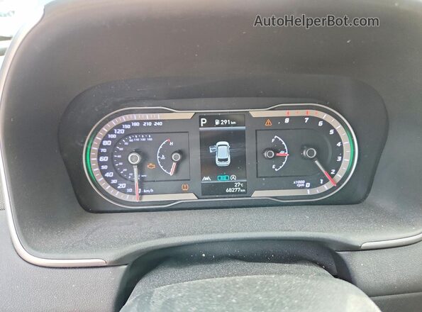 KM8JCCAE2NU162277 2022 HYUNDAI TUCSON Gray ხელსაწყოთა პანელის ხედი