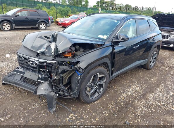 KM8JCCD11RU190330 2024 HYUNDAI TUCSON HYBRID Black Передня ліва чверть