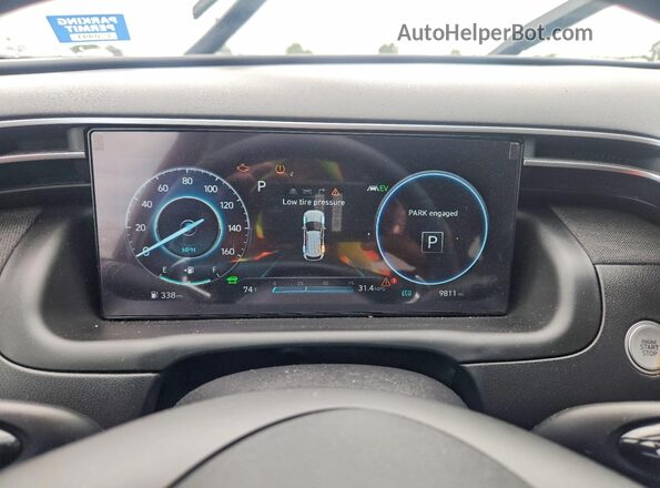 KM8JCCD11RU224766 2024 HYUNDAI TUCSON Blue ხელსაწყოთა პანელის ხედი