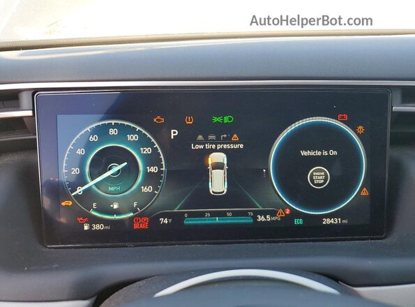 KM8JCCD17RU147482 2024 HYUNDAI TUCSON Gray Instrument cluster view