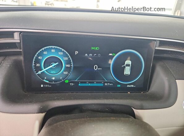 KM8JCCD17RU149717 2024 HYUNDAI TUCSON White Սարքավորումների վահանակի տեսք