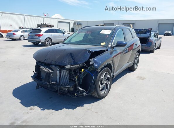 KM8JCCD1XRU182050 2024 HYUNDAI TUCSON HYBRID Dark Blue Передняя левая четверть