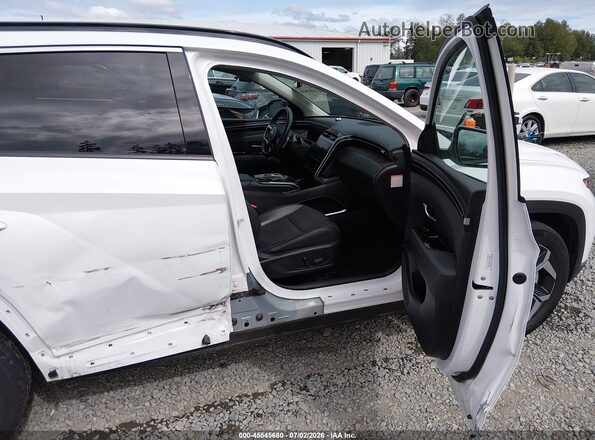KM8JECA14NU078663 2022 HYUNDAI TUCSON HYBRID White Vista interior delantera