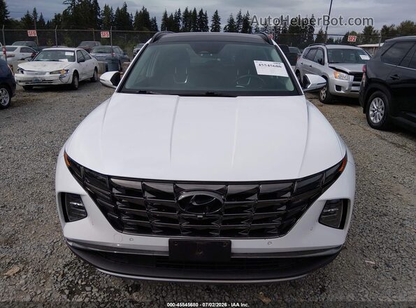 KM8JECA14NU078663 2022 HYUNDAI TUCSON HYBRID White Vista interior trasera