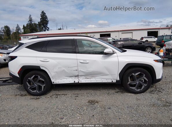 KM8JECA14NU078663 2022 HYUNDAI TUCSON HYBRID White Vista interior de 360 grados
