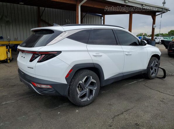 KM8JECA16NU083380 2022 HYUNDAI TUCSON White Задня права чверть