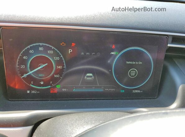 KM8JECA19NU033962 2022 HYUNDAI TUCSON Черный Вид щитка приборов