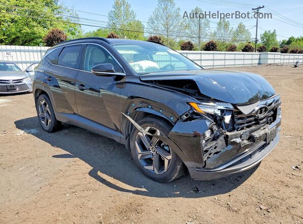 KM8JECA19NU033962 2022 HYUNDAI TUCSON Черный Передняя правая четверть