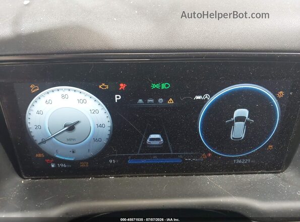KM8JF3AE4NU115436 2022 HYUNDAI TUCSON White უკანა სავარძლების ხედი