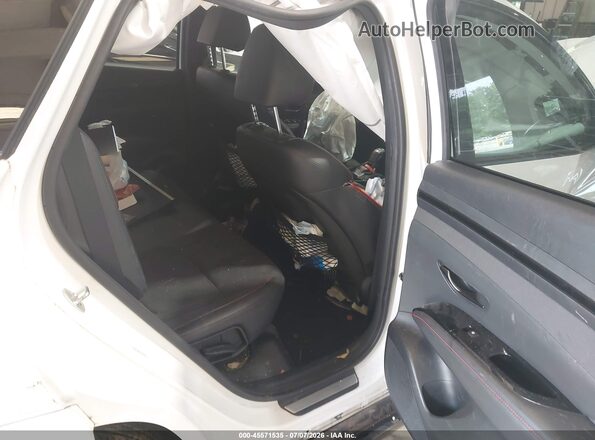 KM8JF3AE4NU115436 2022 HYUNDAI TUCSON White VIN კოდის სტიკერის ხედი