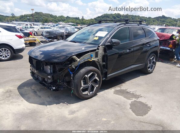 KM8JFCA10NU072999 2022 HYUNDAI TUCSON HYBRID Black Przód lewy